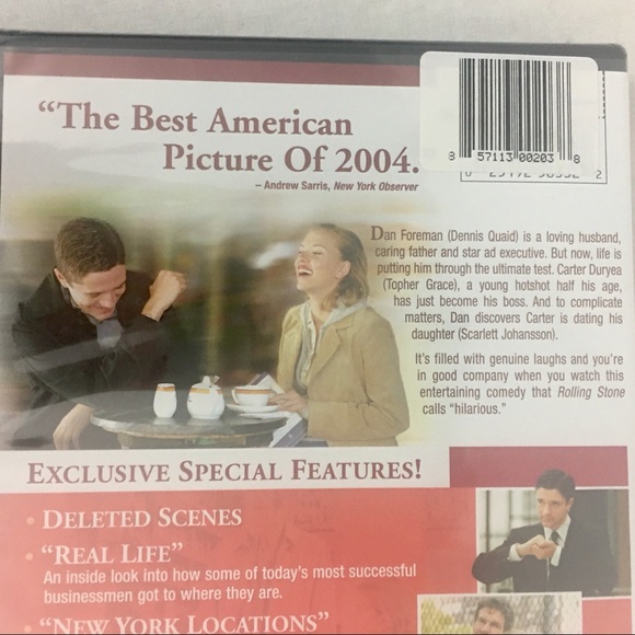 IN GOOD COMPANY DVD 2005 NEW, SEALED TOPHER GRACE SCARLETT JOHANSSON - Picture 4 of 9